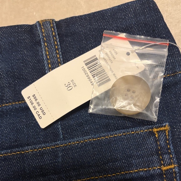 Anthropologie Dark Blue Jean Shorts - Picture 2 of 3